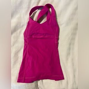 Lululemon pink tank top